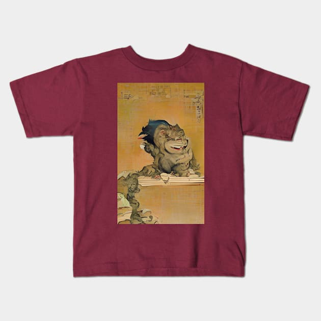 Japanese Troll Kids T-Shirt by DravenWaylon